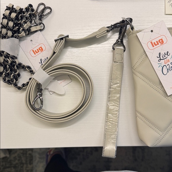 NWT Lug Waltz Quilted Crossbody Bag - Pebble Gray - Picture 14 of 16